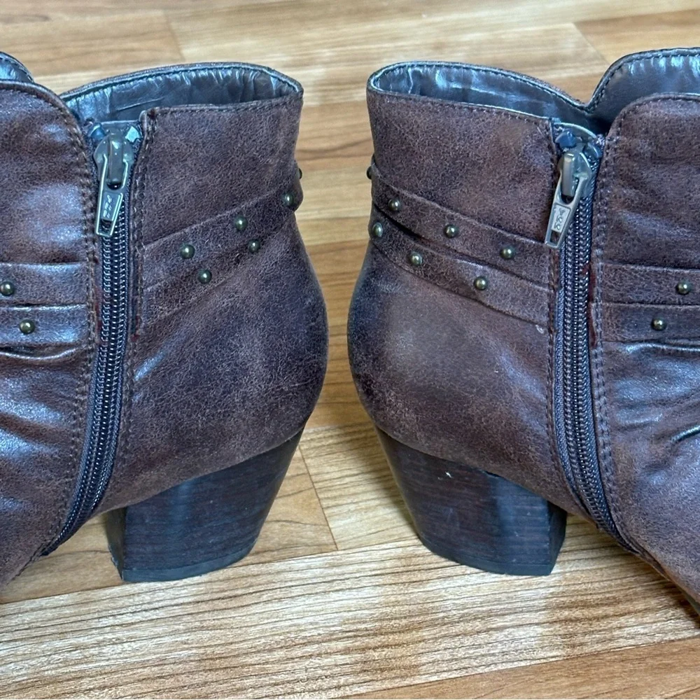 BARE TRAPS BARETRAPS RAINLY BROWN ANKLE BOOTS‎ BOOTIES WOMENS 8 M